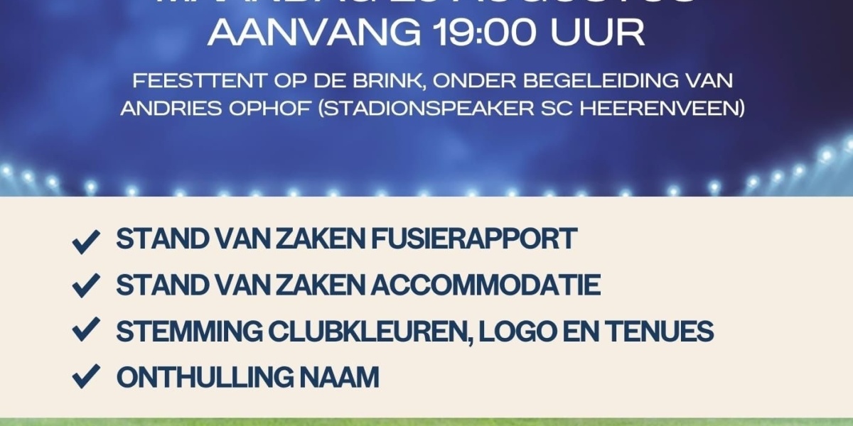Informatieavond fusieclub